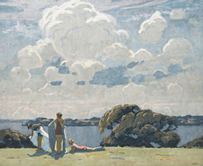 Frederick William Leist : Bathers, Sydney Harbour