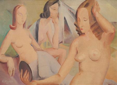 Rah Fizelle : THREE NUDES, c. 1938