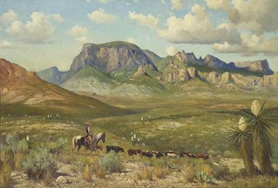 Porfirio Salinas : Cowboy and Cattle, 1944