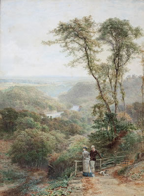 Ebenezer Wake Cook : The River Ure, from Mowbray Point - Yorkshire 1883