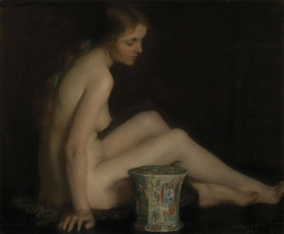 Janet Agnes Cumbrae-Stewart : Nude with Chinese Vase