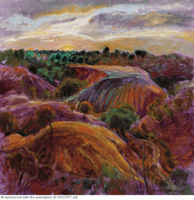 Brian Seidel : Sunset, Rainbow Valley