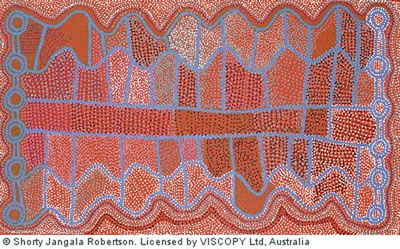 Shorty Jangala Robertson : Ngapa Jukurrpa (Water Dreaming) 2007