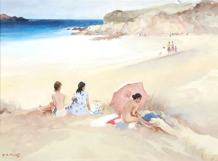 Francis Russell Flint : Girls on a beach