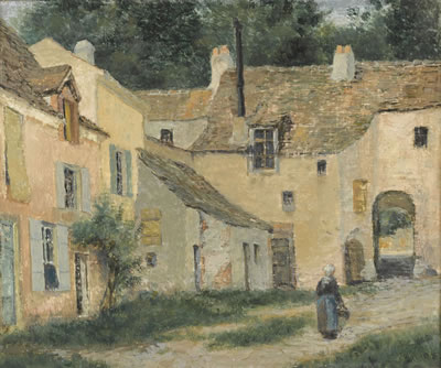 Otto Friedrich Emil Sequin : Bauerngehöft an der Marne