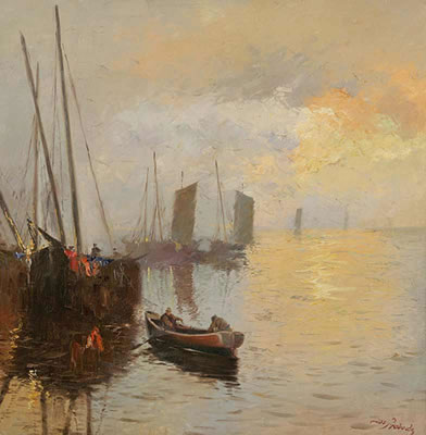 Josef Svoboda : Boats at Sea