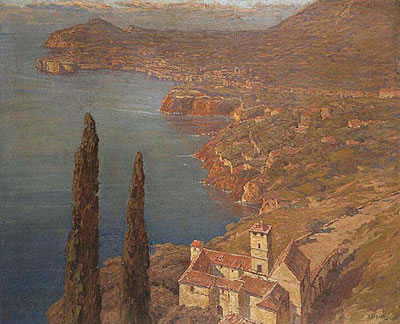 Josef Pisecki : A View of Dubrovnik