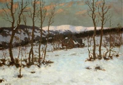 Stanislaw Feikl : Winterlandschaft