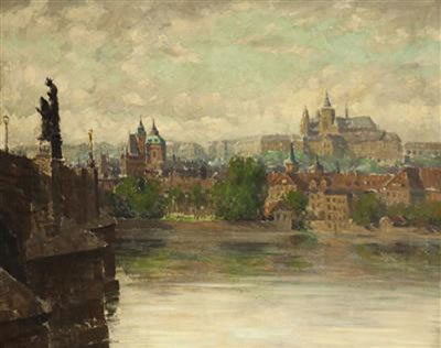 Stanislaw Feikl : A View of Prague Castle