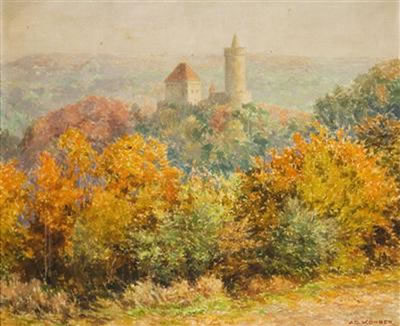 Adolf Korber : A View of Kokorín Castle