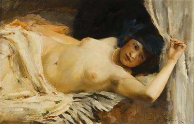 Emil Schovanek : Reclining Nude