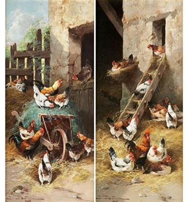 Jules Bathieu : Chickens: Two