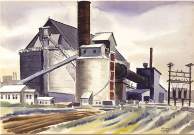 Watson Cross Jr : Oil Refinery, 1941