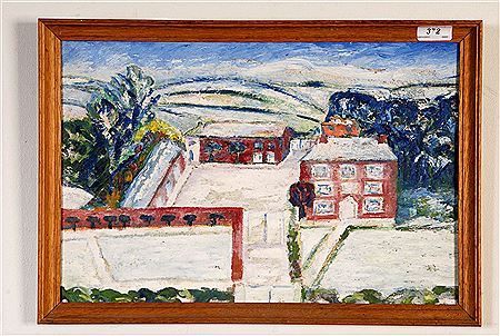 Alec Walker : Red House, Snow Scene