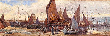 Arthur White : Herring Luggers, St Ives