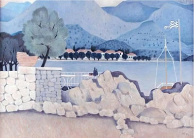 Herbert Breiter : Griechische Landschaft (Agios Nikolaos)