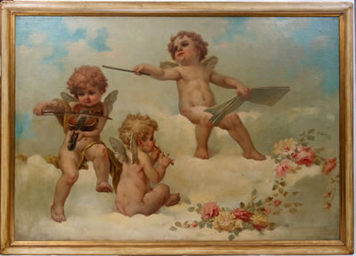 Eduardo Tojetti : THREE CHERUB MUSICIANS