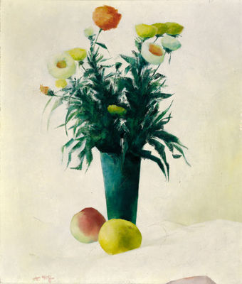 Aloys Wach : Blumen und Äpfel, um 1930