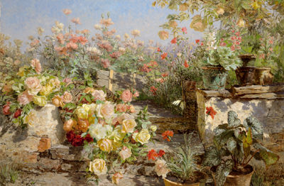 Olga Wisinger-Florian : Rustic Garden in Flower   (June -July)