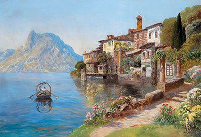 Gottfried Arnegger : A North Italian Lake