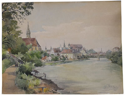 Rudolf Pichler : A view of Steyr