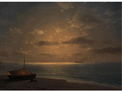 Stephanie von Strechine : Evening at Sea