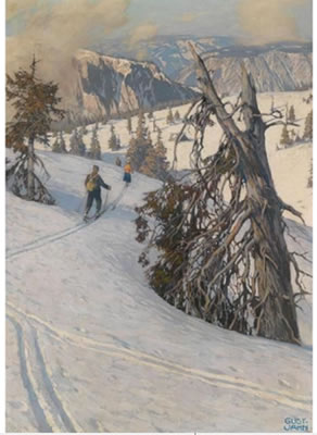 Gustav Jahn : A motif from the Rax and Schneeberg mountain range