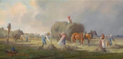 Ludwig Muller Cornelius : Haymaking