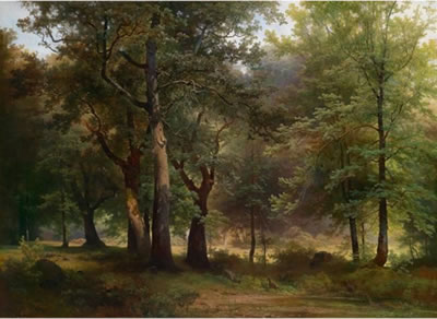 Joseph Holzer : Large Woodland Landscape