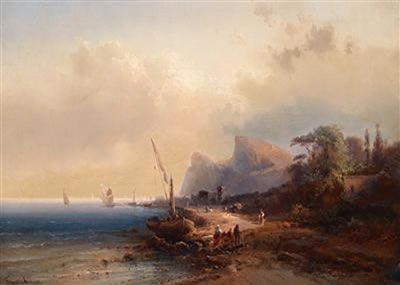 Franz Emil Krause : Coastal Landscape in the South