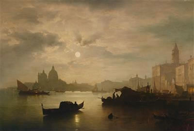 Sophus Jacobsen : Venice in the Moonlight