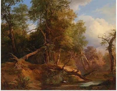 Joseph Hoger : Woodland Landscape