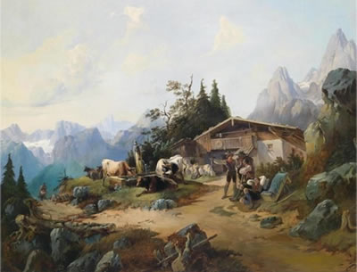 August Gerasch : In the High Alps