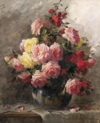 Adrienne Deak Henczne : Roses in a Vase