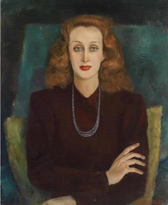 Erich Miller Von Hauenfels : Portrait der Schauspielerin E. M.' (Edith Marie Meinel 1911-2003)