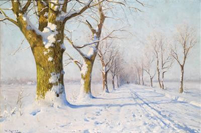 Walter Moras : A Sunny Winter's Day