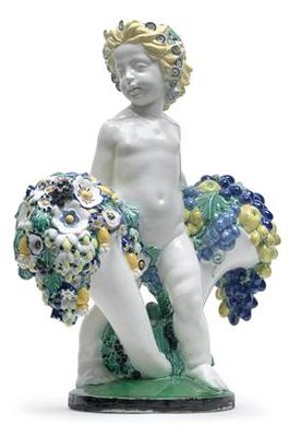 Berthold Loffler : A putto with cornucopias