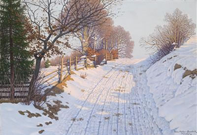 Fritz Muller-Landeck : A Sunny Winter's Day