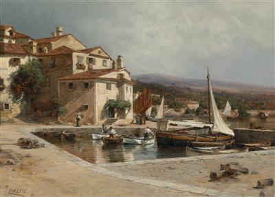 Maria Onken Palme : View of the Harbour at Voloska near Abbazia