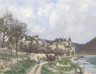 Dezsdo Koszegi-Fangh : Dürnstein, at the banks of the Danube river