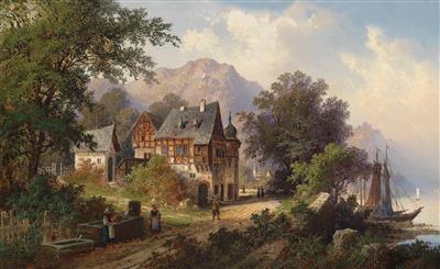 Hermann Bennekenstein : 'From Bruttig, on the Mosel'