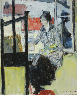 Philibert Cockx : PAINTING WOMAN (1918)