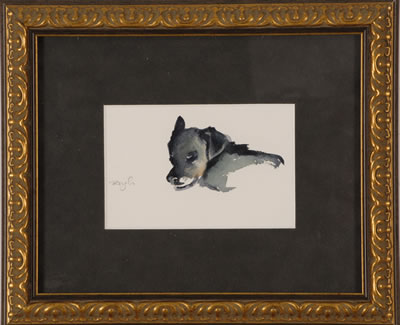 Doug Rugh : Study of a sleeping dog