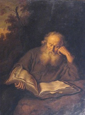 Otto Fritzsche : THE HERMIT - AFTER SALOMON KONINK