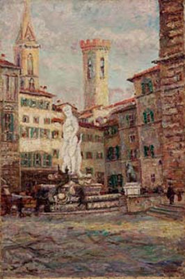 Eugenio Bonivento : Firenze, Piazza della Signoria