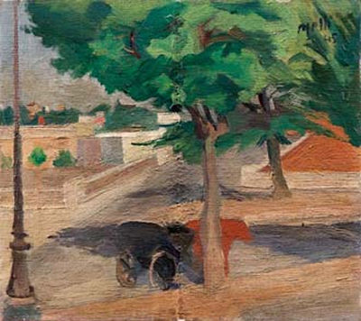 Roberto Melli : Paesaggio urbano, 1945