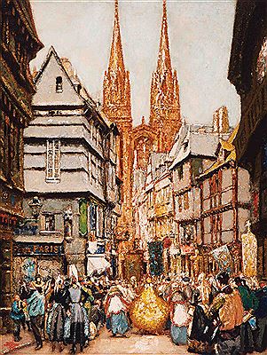 Martin Monnickendam : Procession in Quimper