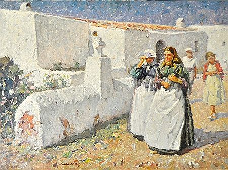 Jose Manuel Chico Prats : Majorcan village scene