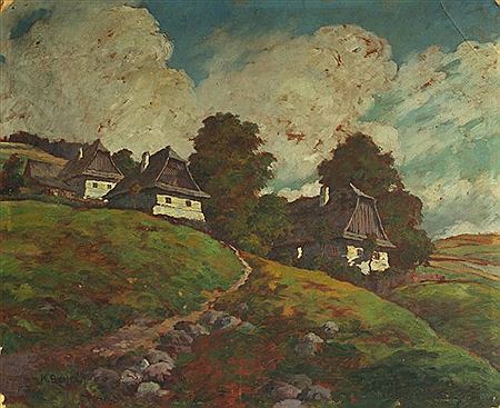 Karel Benes : Village Landscape