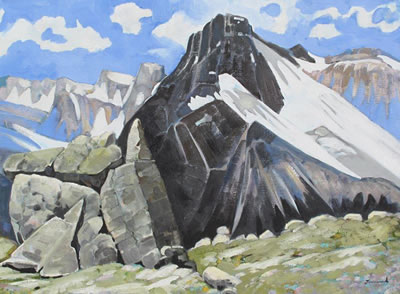 Harold William Townsend : ON THE LEDGE IN YOHO NATIONAL PARK